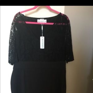 Black lace top dress ! Gorgeous detail !